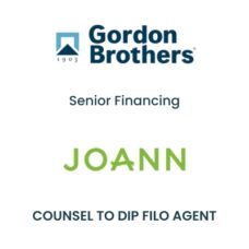 Gordon Brothers Joann Senior Financing Tombstone
