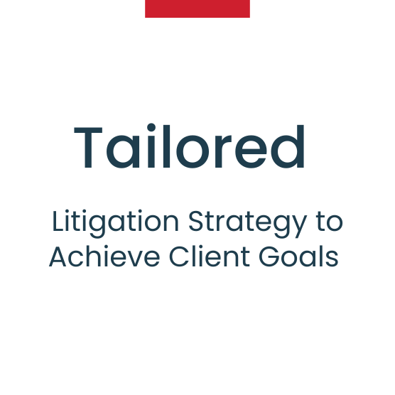 Bfl Proof 1 Tailored Litigation Strategy To Achieve Client Goals