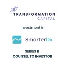 Transformation Capital Investment In Smarterdx Tombstone