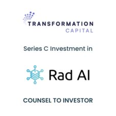Transformation Capital Series C Investment In Rad Ai Tombstone